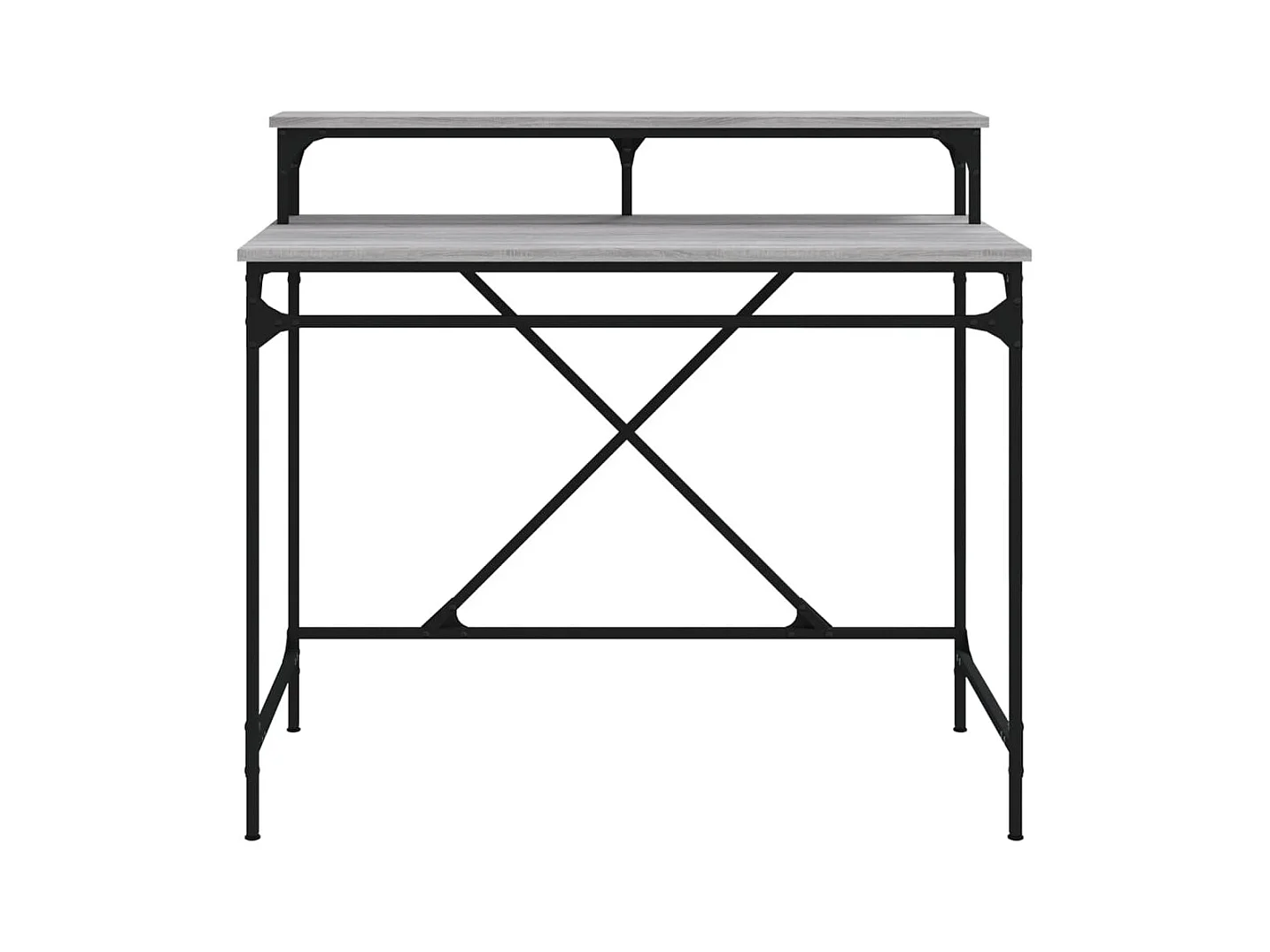 Fole  Bureau sonoma gris 100x50x90 cm bois d'ingénierie et fer