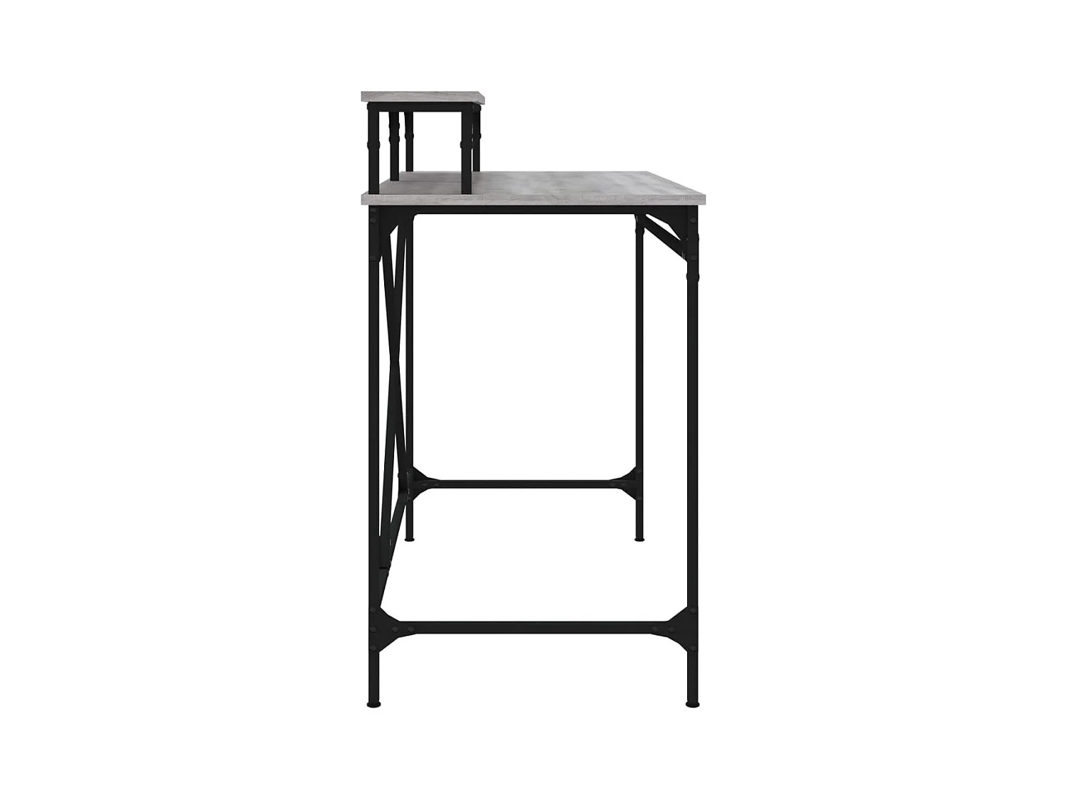 Fole  Bureau sonoma gris 100x50x90 cm bois d'ingénierie et fer