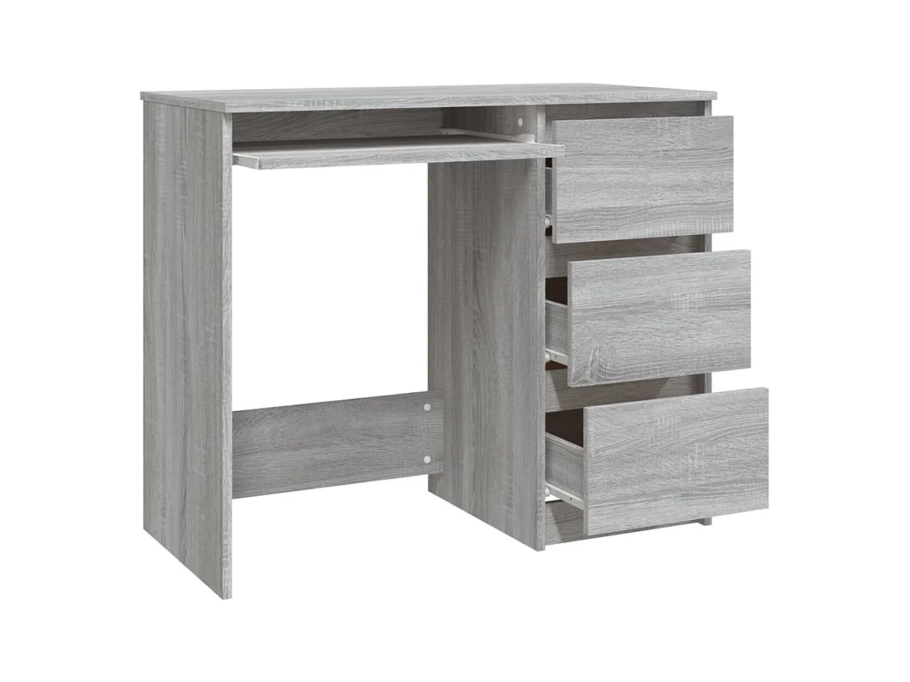 Rand Dean  Bureau Sonoma gris 90x45x76 cm Bois d'ingénierie