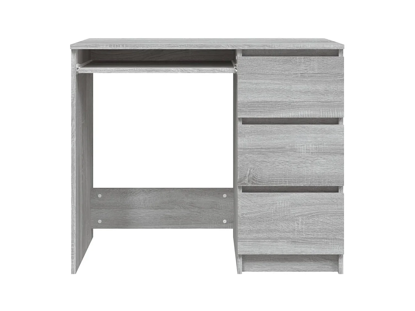Rand Dean  Bureau Sonoma gris 90x45x76 cm Bois d'ingénierie