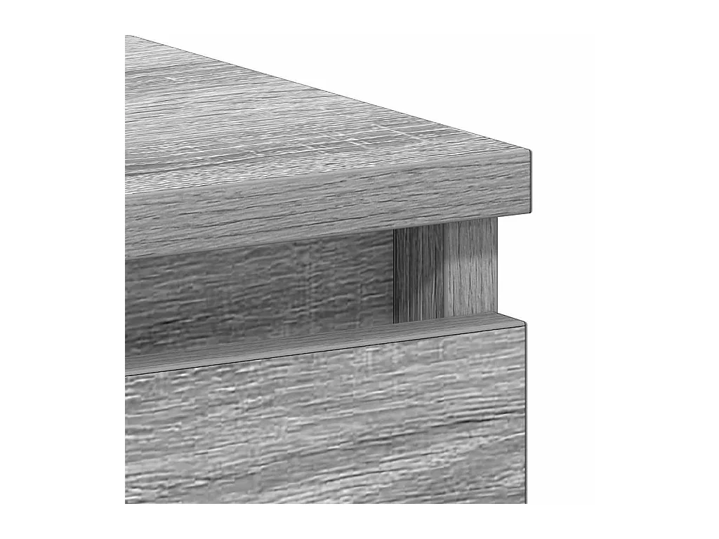 Rand Dean  Bureau Sonoma gris 90x45x76 cm Bois d'ingénierie