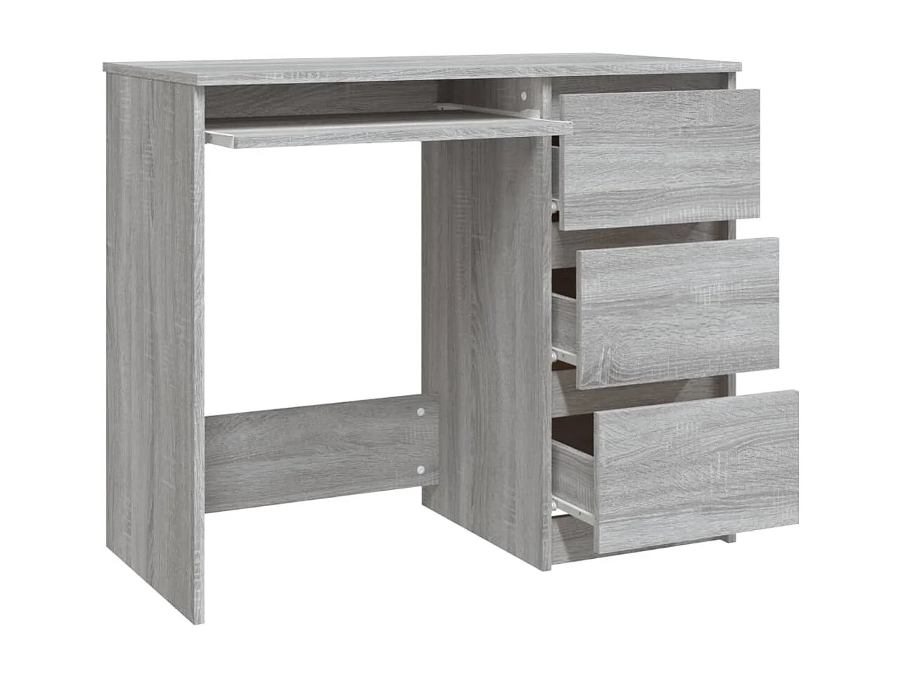 Rand Dean  Bureau Sonoma gris 90x45x76 cm Bois d'ingénierie