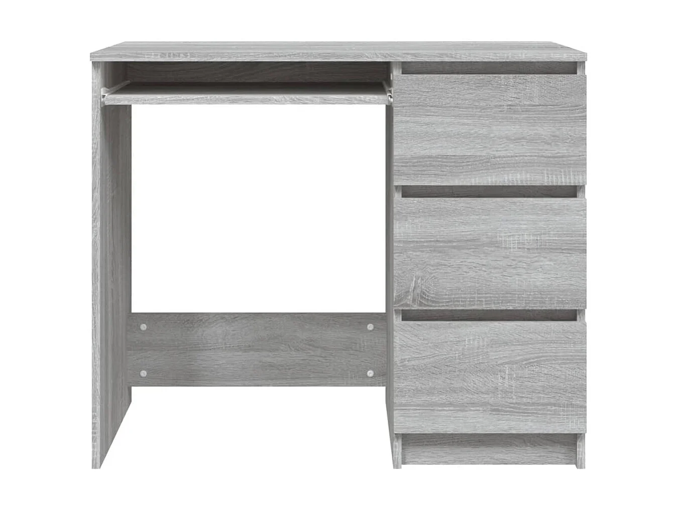 Rand Dean  Bureau Sonoma gris 90x45x76 cm Bois d'ingénierie