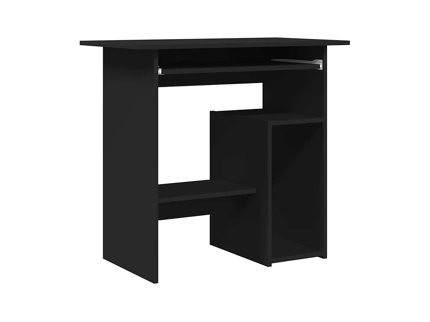 Liza  Bureau Noir 80x45x74 cm Bois d’ingénierie