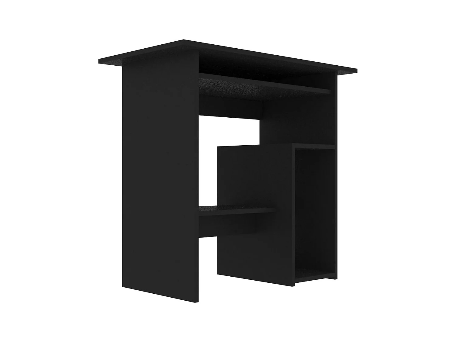 Liza  Bureau Noir 80x45x74 cm Bois d’ingénierie