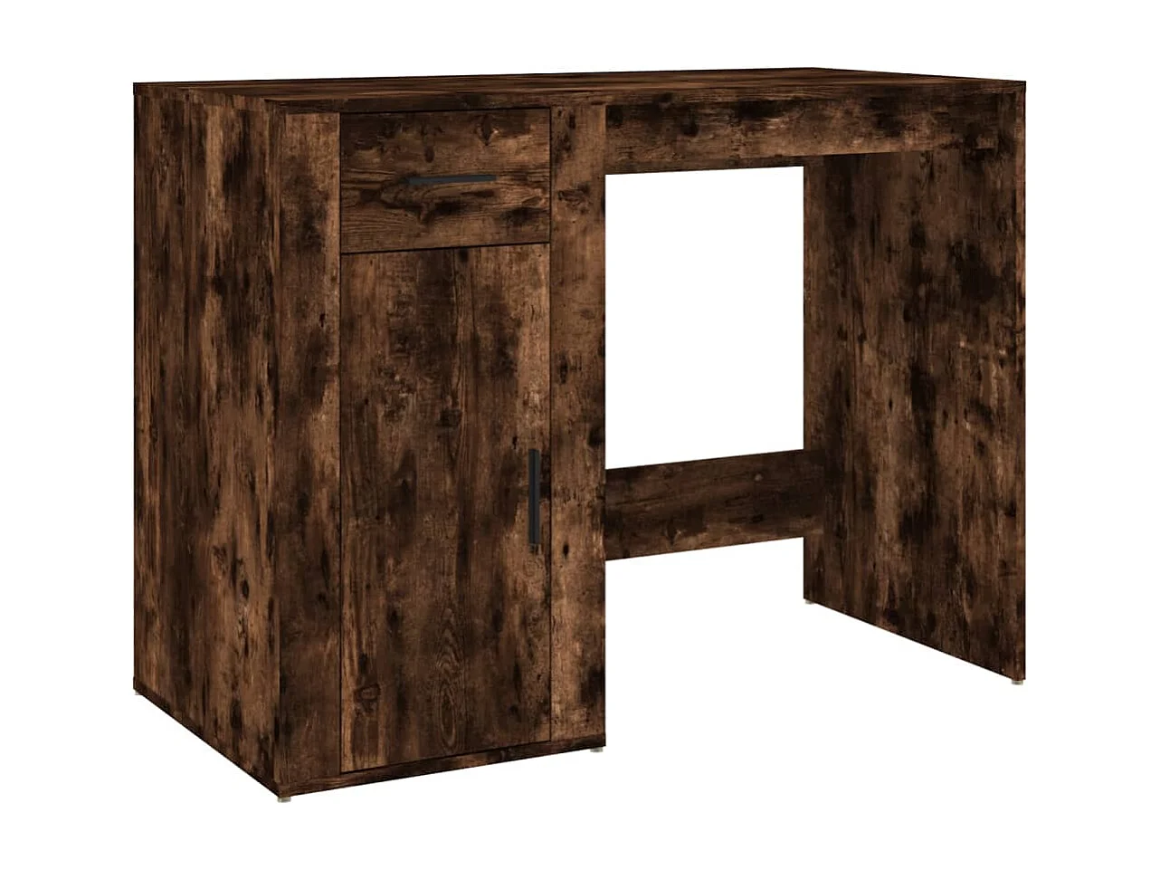 Thyra  Bureau avec armoire chêne fumé bois d'ingénierie