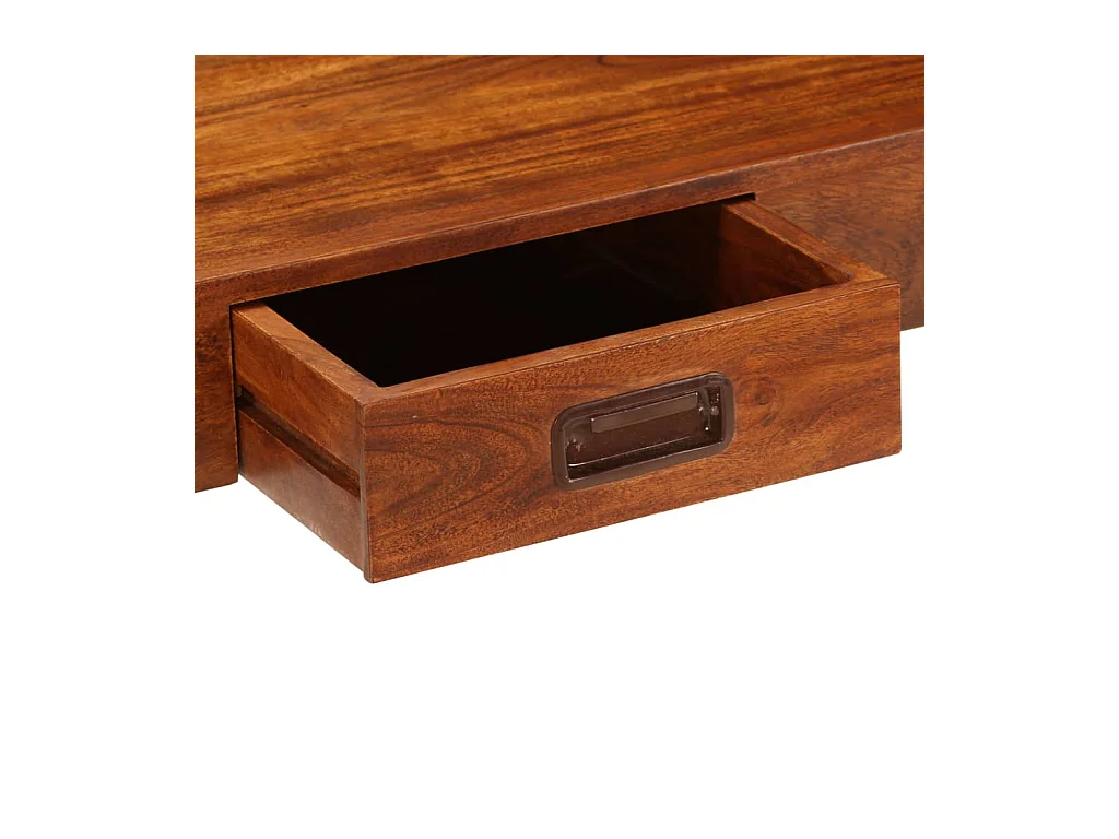 Garden Furniture -  Bureau Bois d'acacia solide avec finition miel 110x50x76 cm