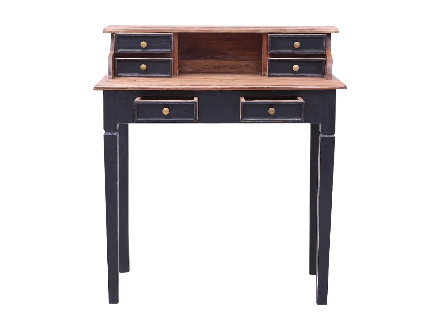 Crisje  Bureau d'écriture et tiroirs 90x50x101 cm bois massif d'acajou