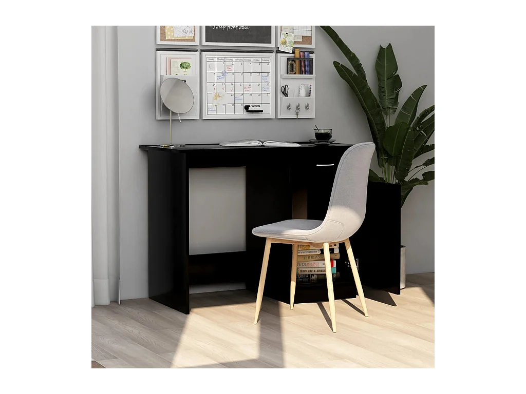 Adriano  Bureau Noir 100x50x76 cm Bois d’ingénierie