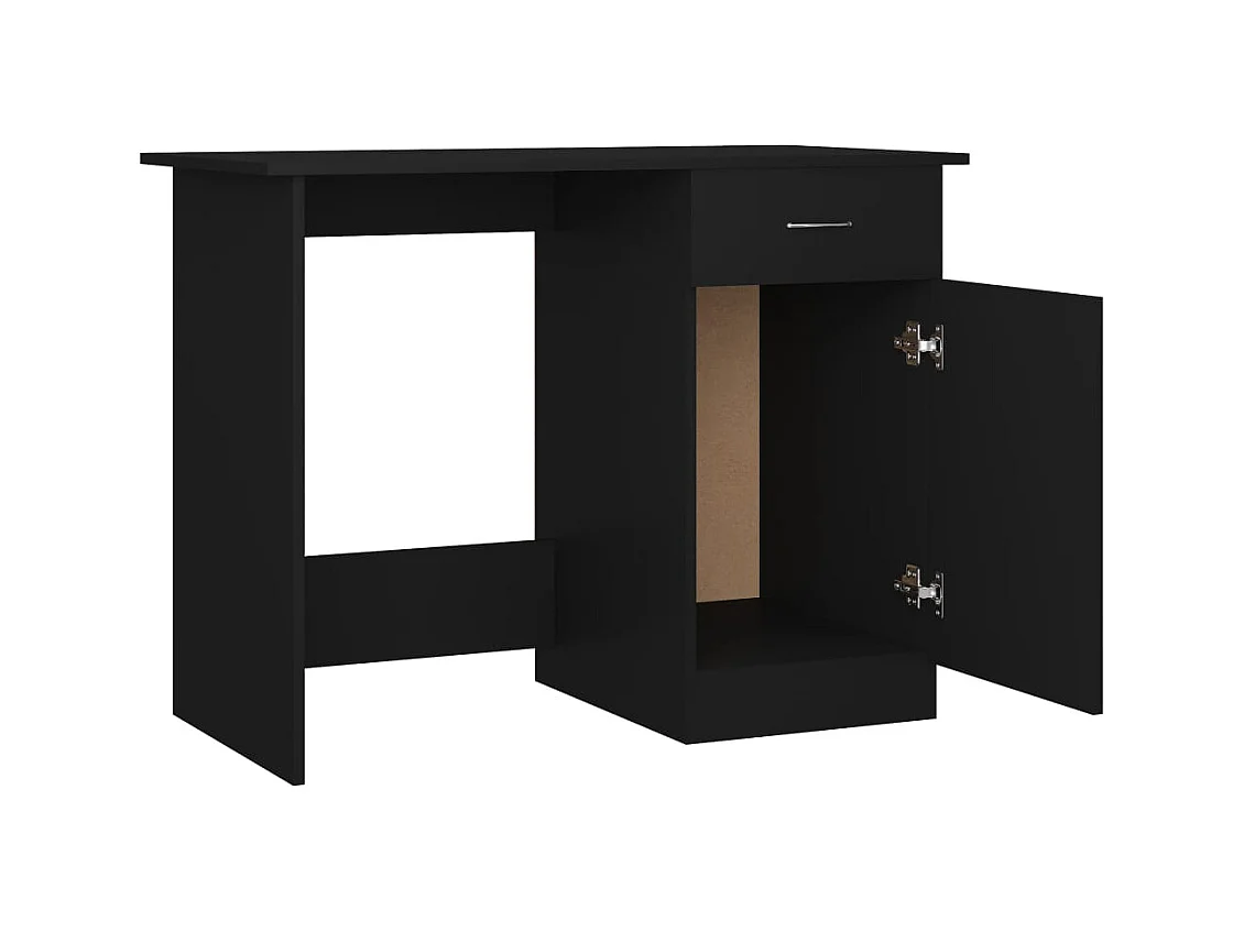 Adriano  Bureau Noir 100x50x76 cm Bois d’ingénierie