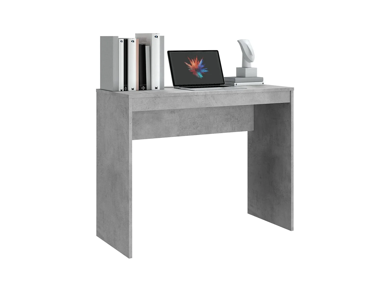 Cherry Valley  Bureau Gris béton 90x40x72 cm Bois d'ingénierie