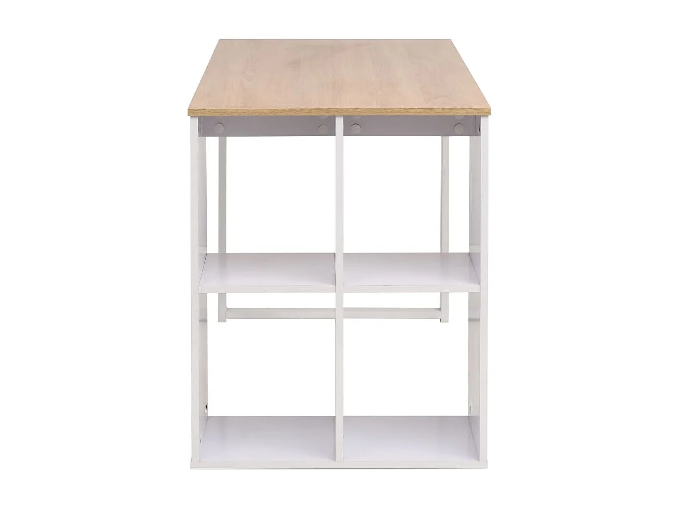 Sevilay  Schrijftafel 120x60x75 cm eikenkleur en wit