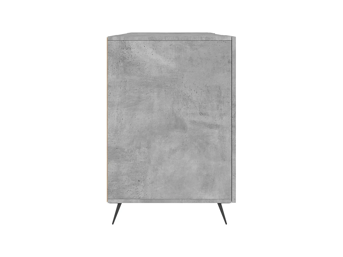 Jan  Bureau gris béton 140x50x75 cm bois d'ingénierie