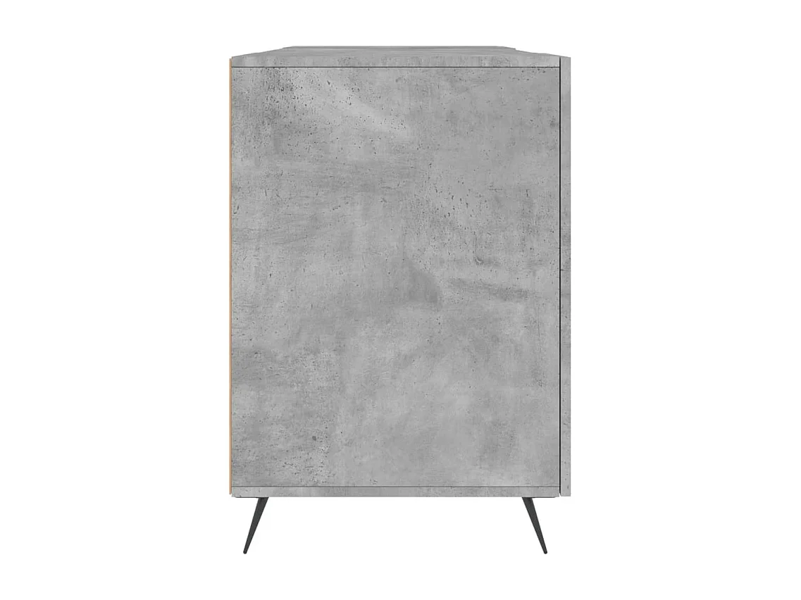 Jan  Bureau gris béton 140x50x75 cm bois d'ingénierie