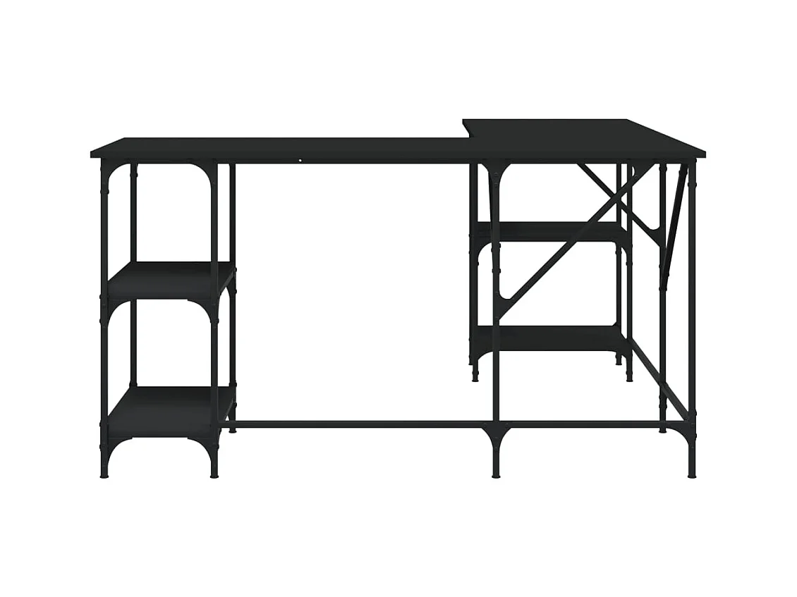 Amherst Junction  Bureau noir 139x139x75 cm bois d'ingénierie