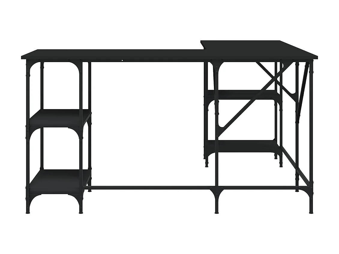 Amherst Junction  Bureau noir 139x139x75 cm bois d'ingénierie