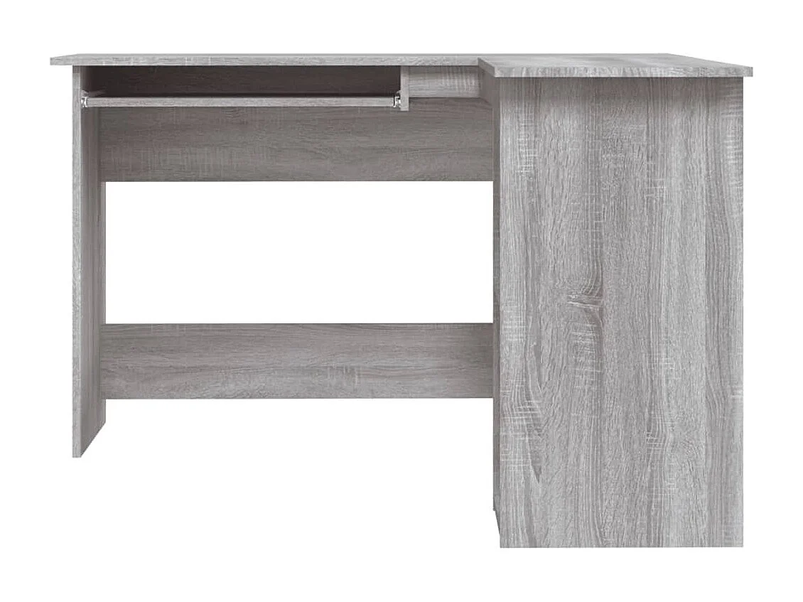 Skive  Bureau d'angle sonoma gris 120x140x75 cm bois d'ingénierie
