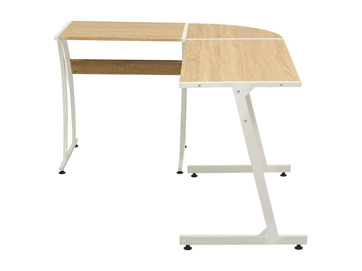 Erindor  Bureau d'angle en forme de L Chêne