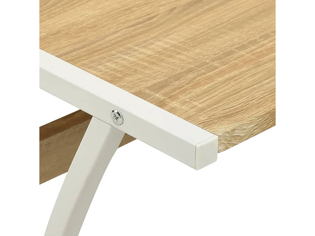 Erindor  Bureau d'angle en forme de L Chêne