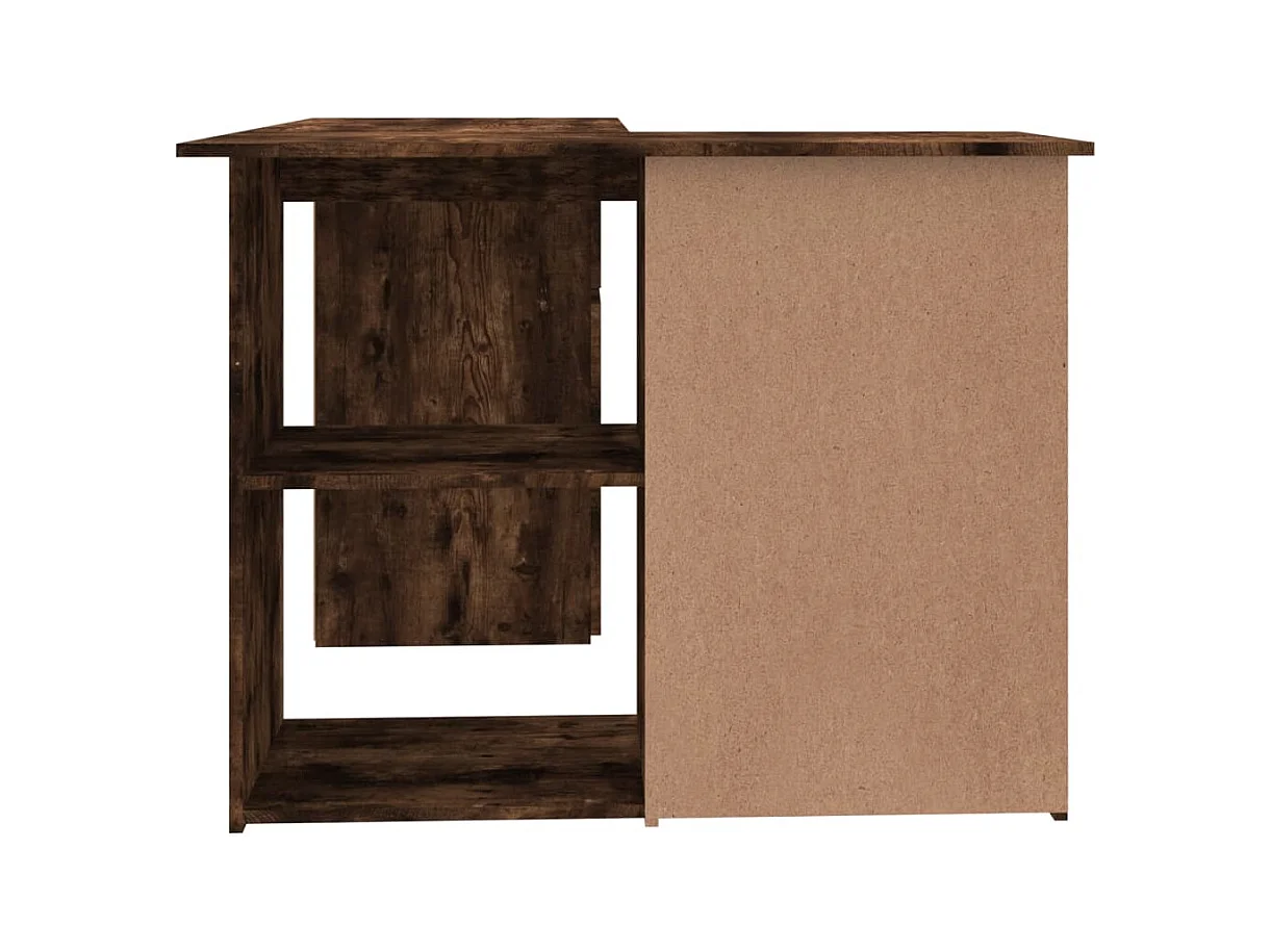 Savukoski  Bureau d'angle Chêne fumé 145x100x76 cm Bois d'ingénierie