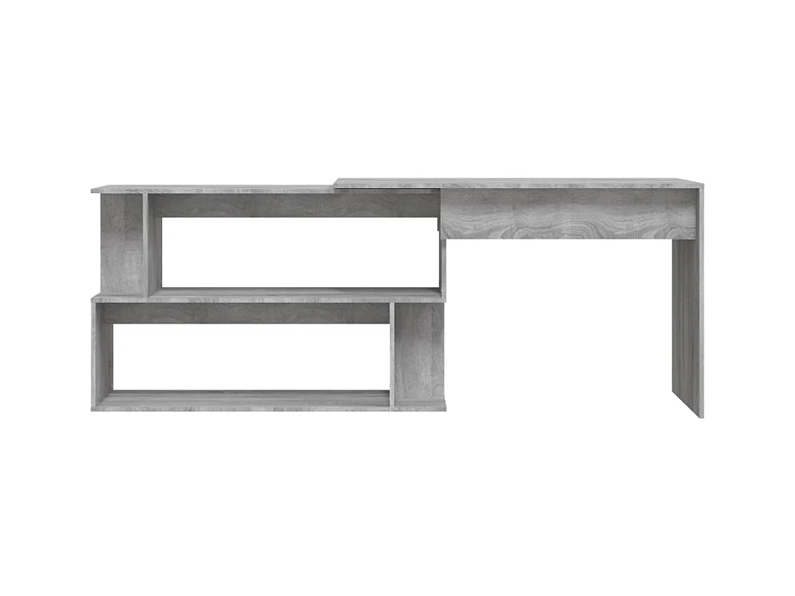 Jakobstad  Bureau d'angle Sonoma gris 200x50x76 cm Bois d'ingénierie