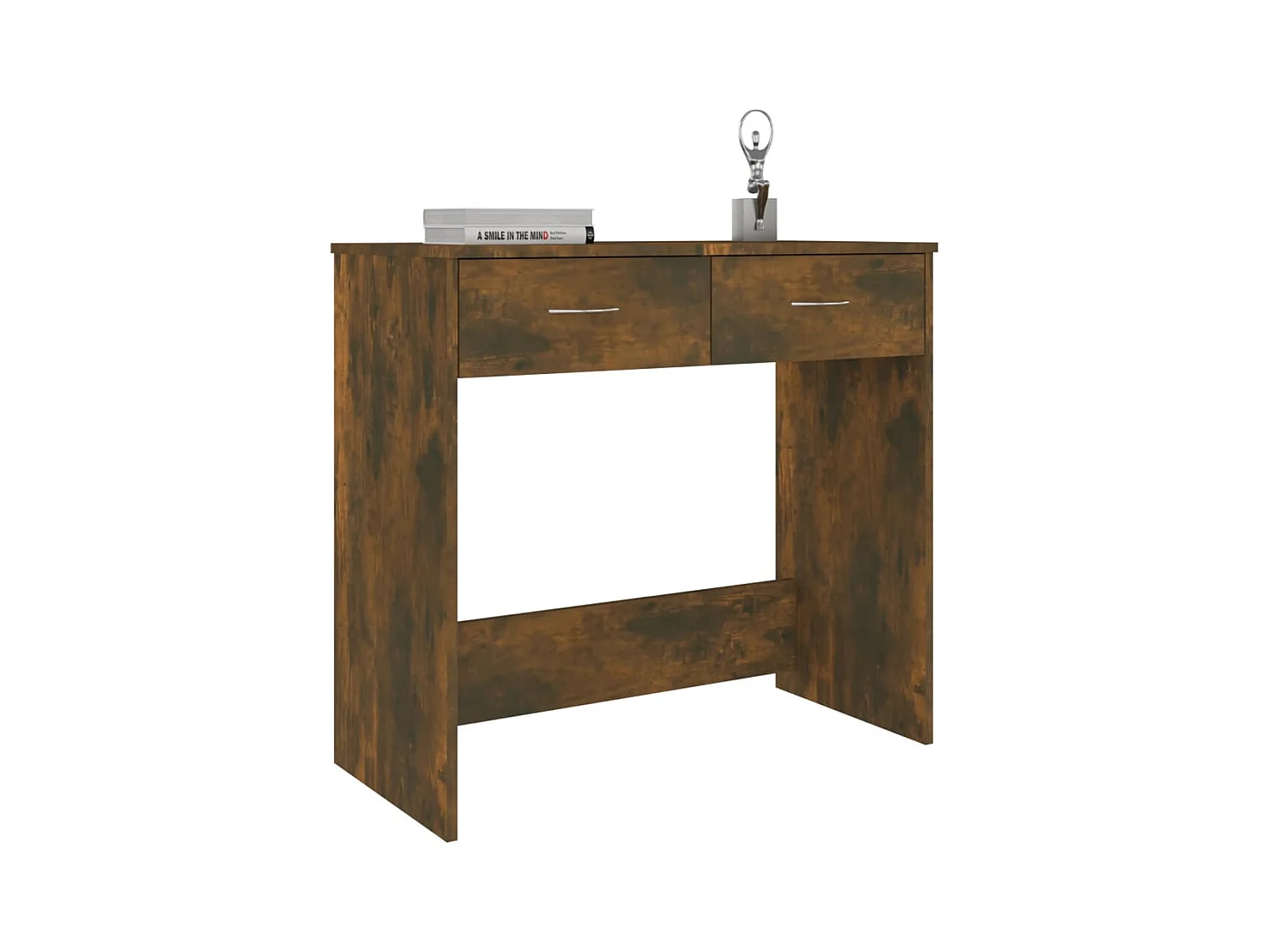 Werran  Bureau Chêne fumé 80x40x75 cm Bois d'ingénierie