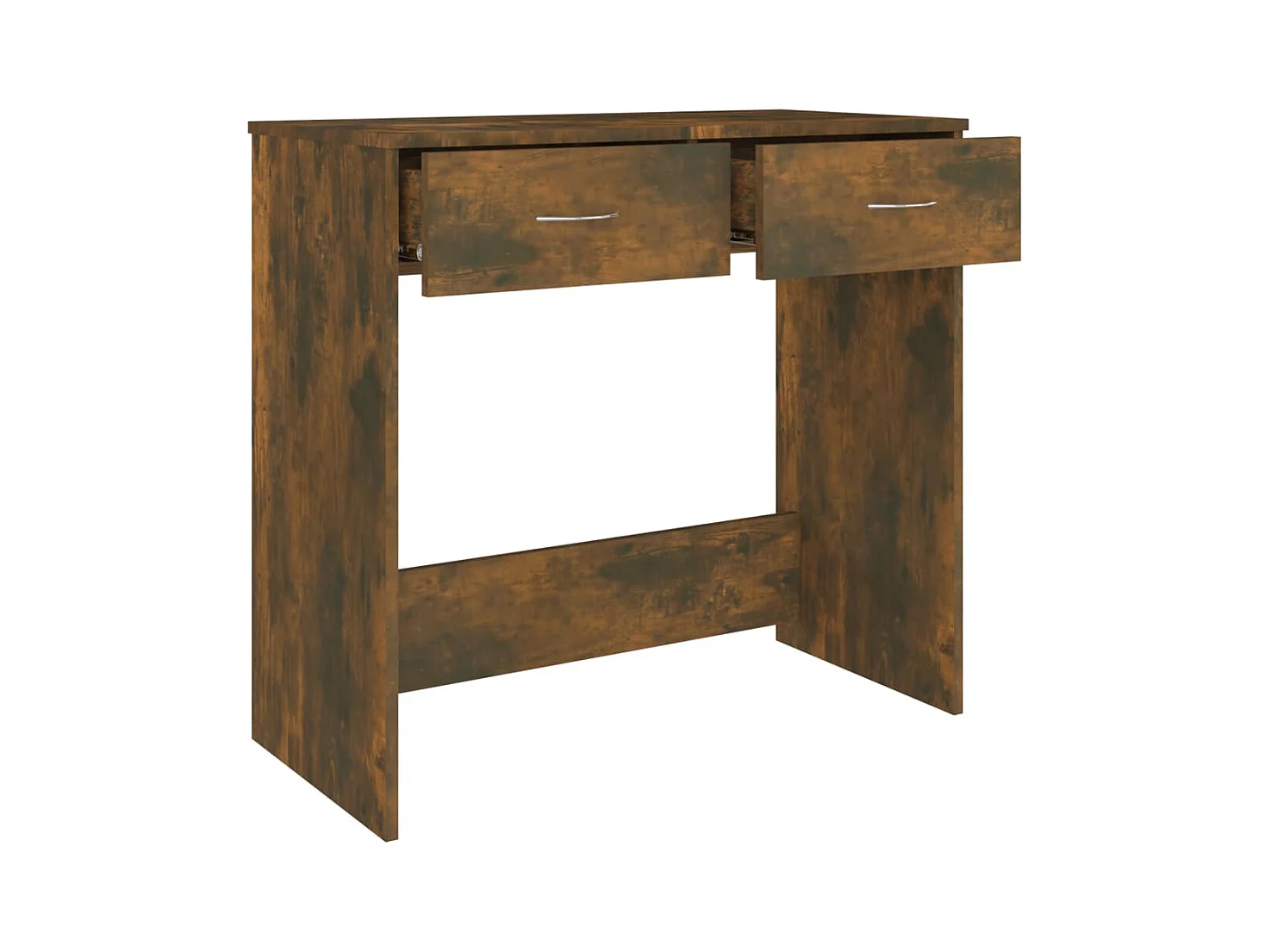 Werran  Bureau Chêne fumé 80x40x75 cm Bois d'ingénierie