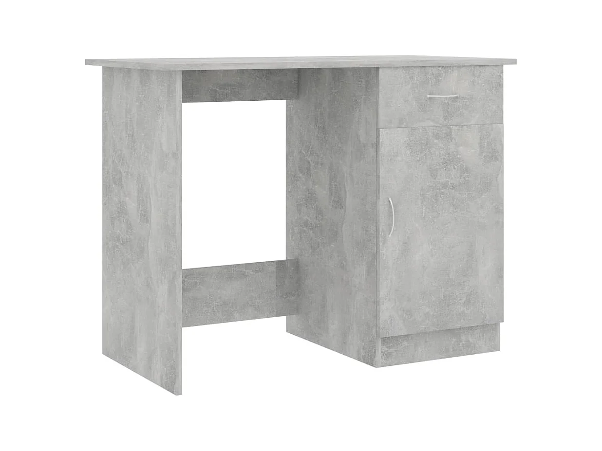 Adriano  Bureau Gris béton 100x50x76 cm Bois d’ingénierie