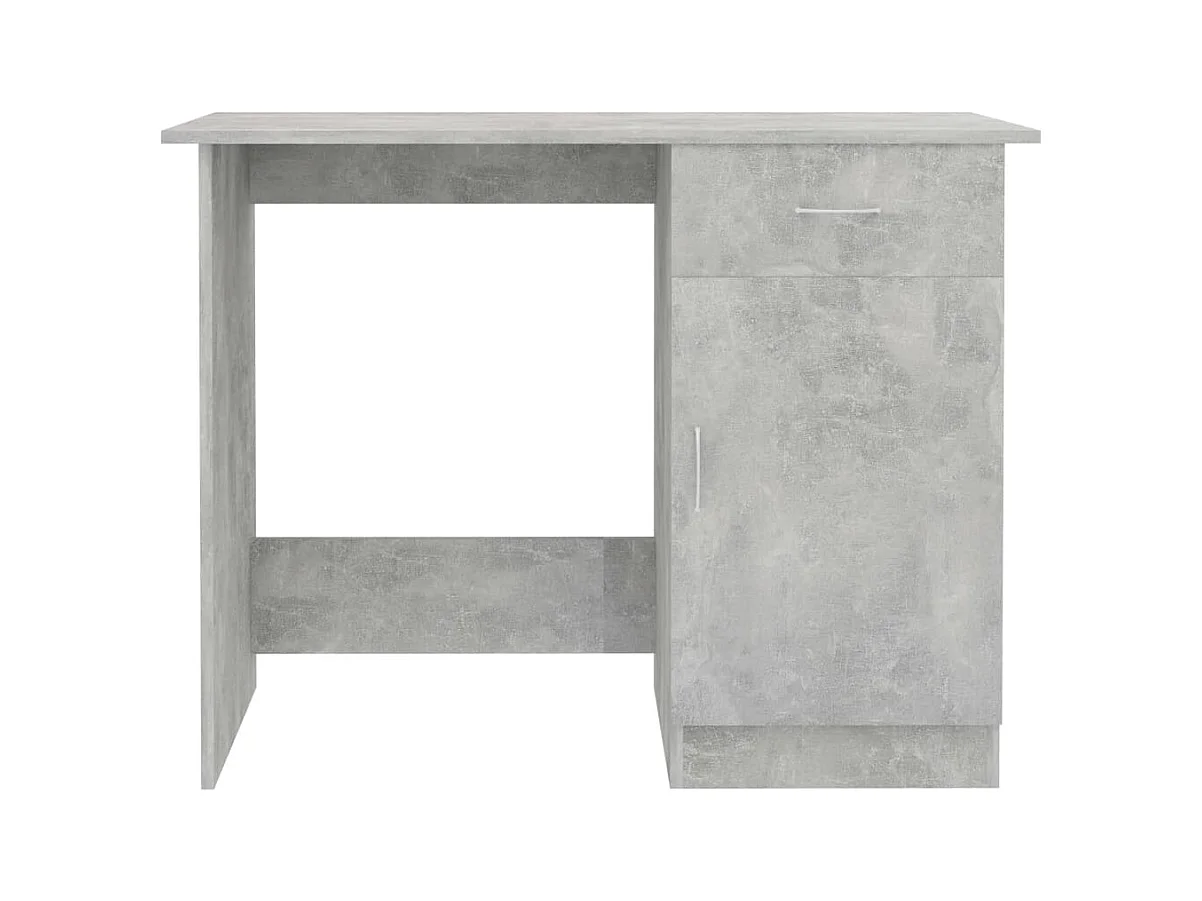 Adriano  Bureau Gris béton 100x50x76 cm Bois d’ingénierie