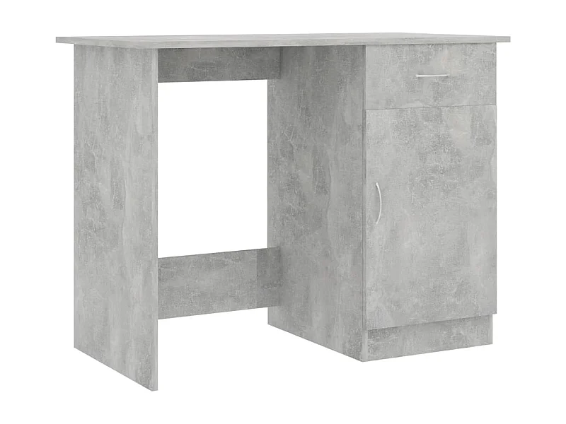 Adriano  Bureau Gris béton 100x50x76 cm Bois d’ingénierie