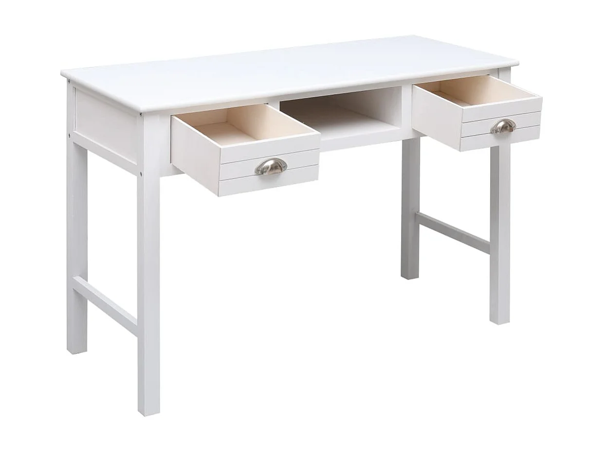 Almont  Escritorio de madera blanco 110x45x76 cm
