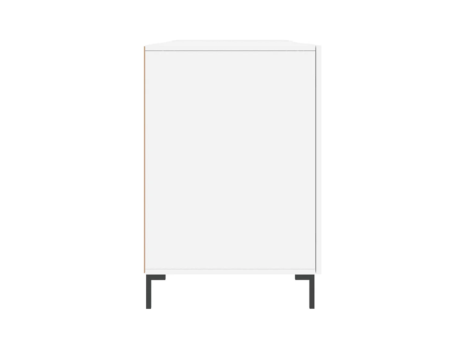 Ljorin  Bureau Blanc brillant 140x50x75 cm Bois d'ingénierie