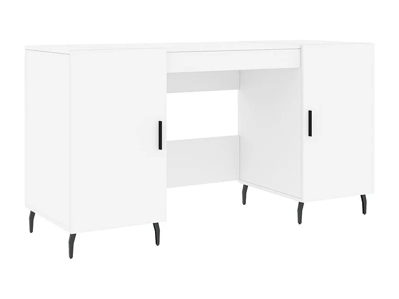 Rhea  Bureau blanc 140x50x75 cm bois d'ingénierie