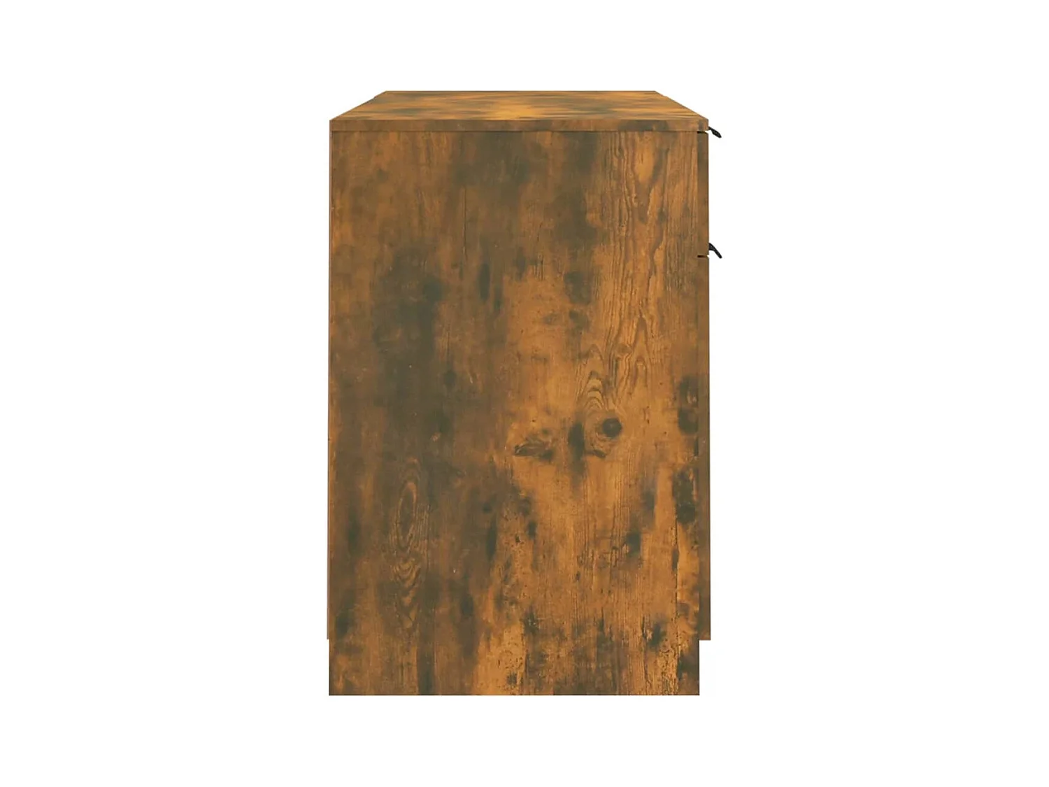 Samantha  Bureau avec armoire latérale Chêne fumé Bois d'ingénierie