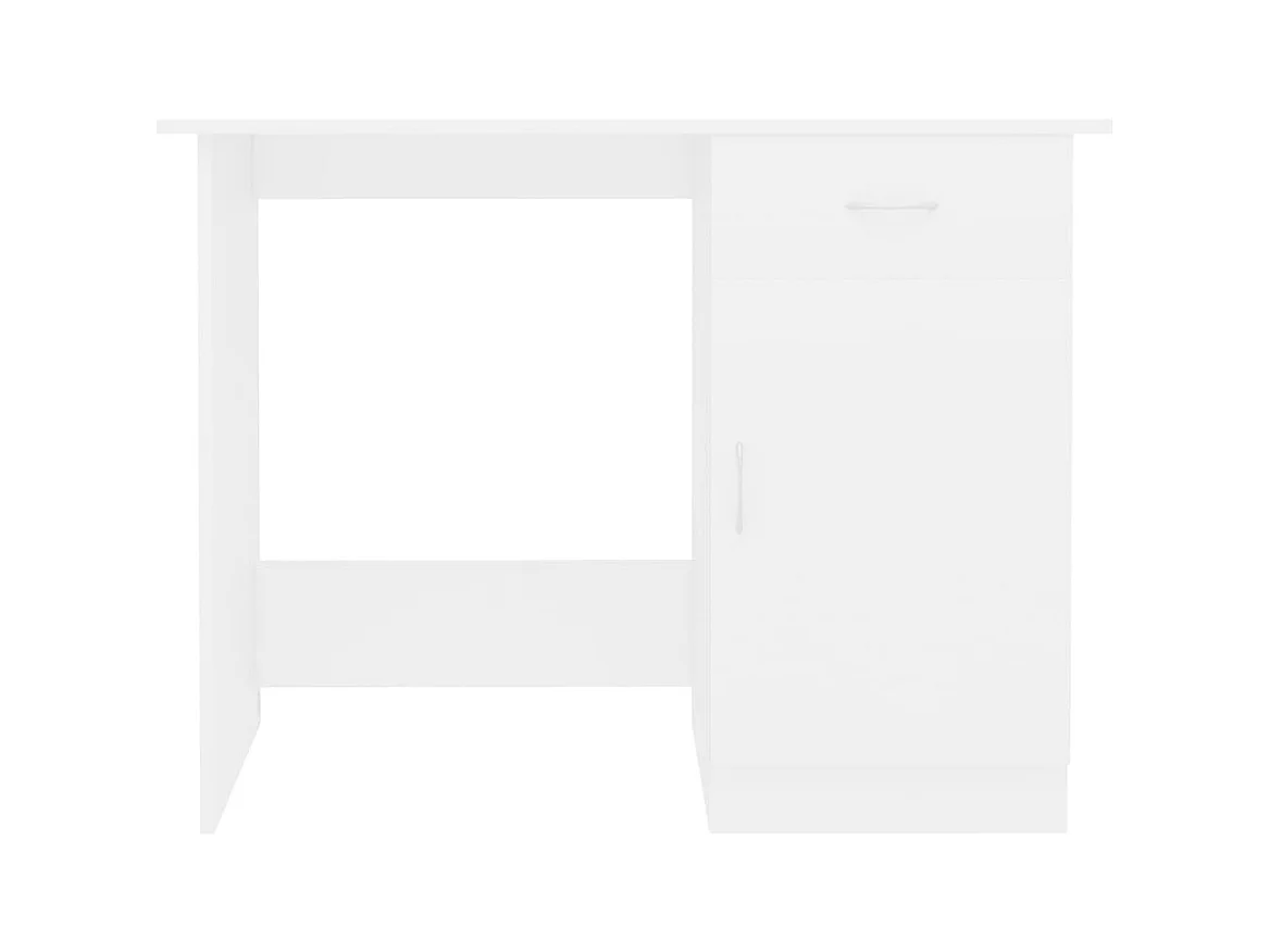 Adriano  Bureau Blanc 100x50x76 cm Bois d'ingénierie