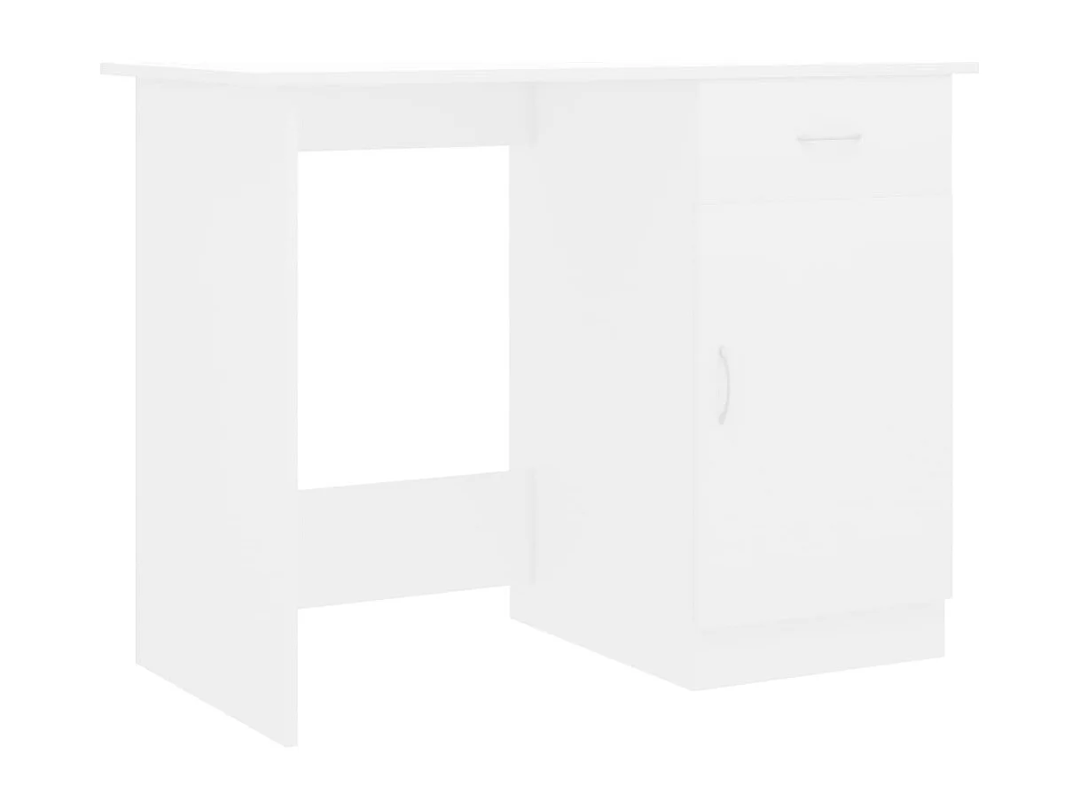 Adriano  Bureau Blanc 100x50x76 cm Bois d'ingénierie