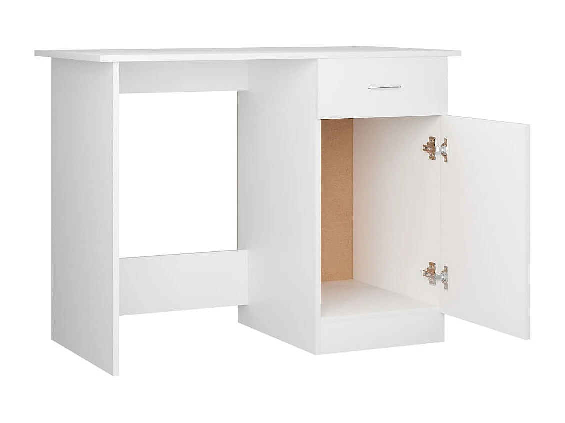 Adriano  Bureau Blanc 100x50x76 cm Bois d'ingénierie
