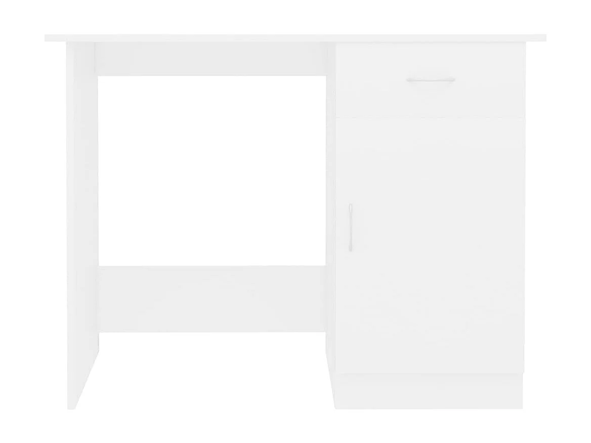 Adriano  Bureau Blanc 100x50x76 cm Bois d'ingénierie