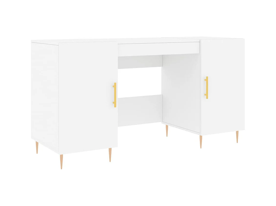 Anne-Marie  Bureau blanc 140x50x75 cm bois d'ingénierie