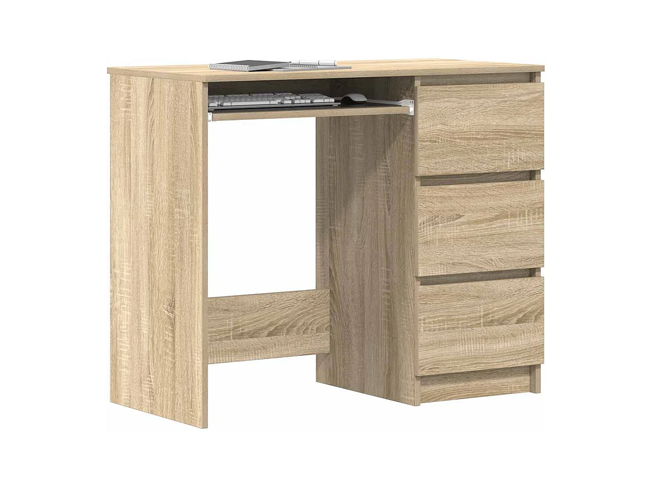 Rand Dean  Bureau Chêne sonoma 90x45x76 cm Bois d’ingénierie