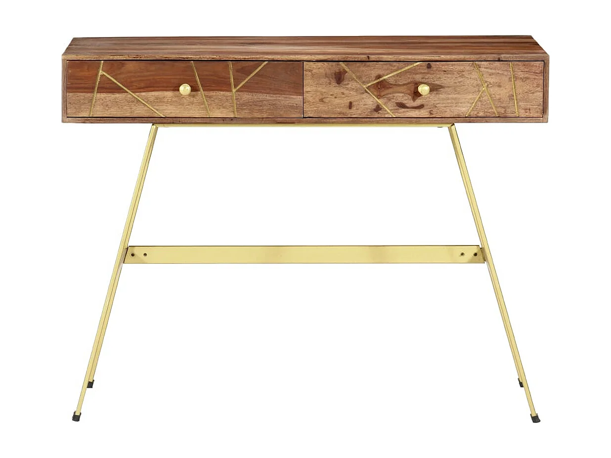 Xanlor  Bureau avec tiroirs 100x55x75 cm bois solide
