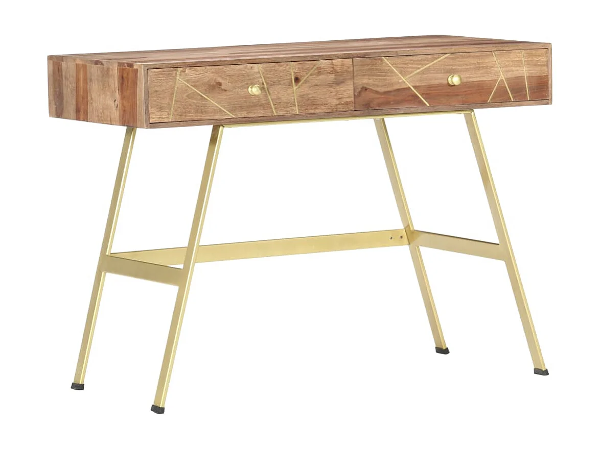 Xanlor  Bureau avec tiroirs 100x55x75 cm bois solide