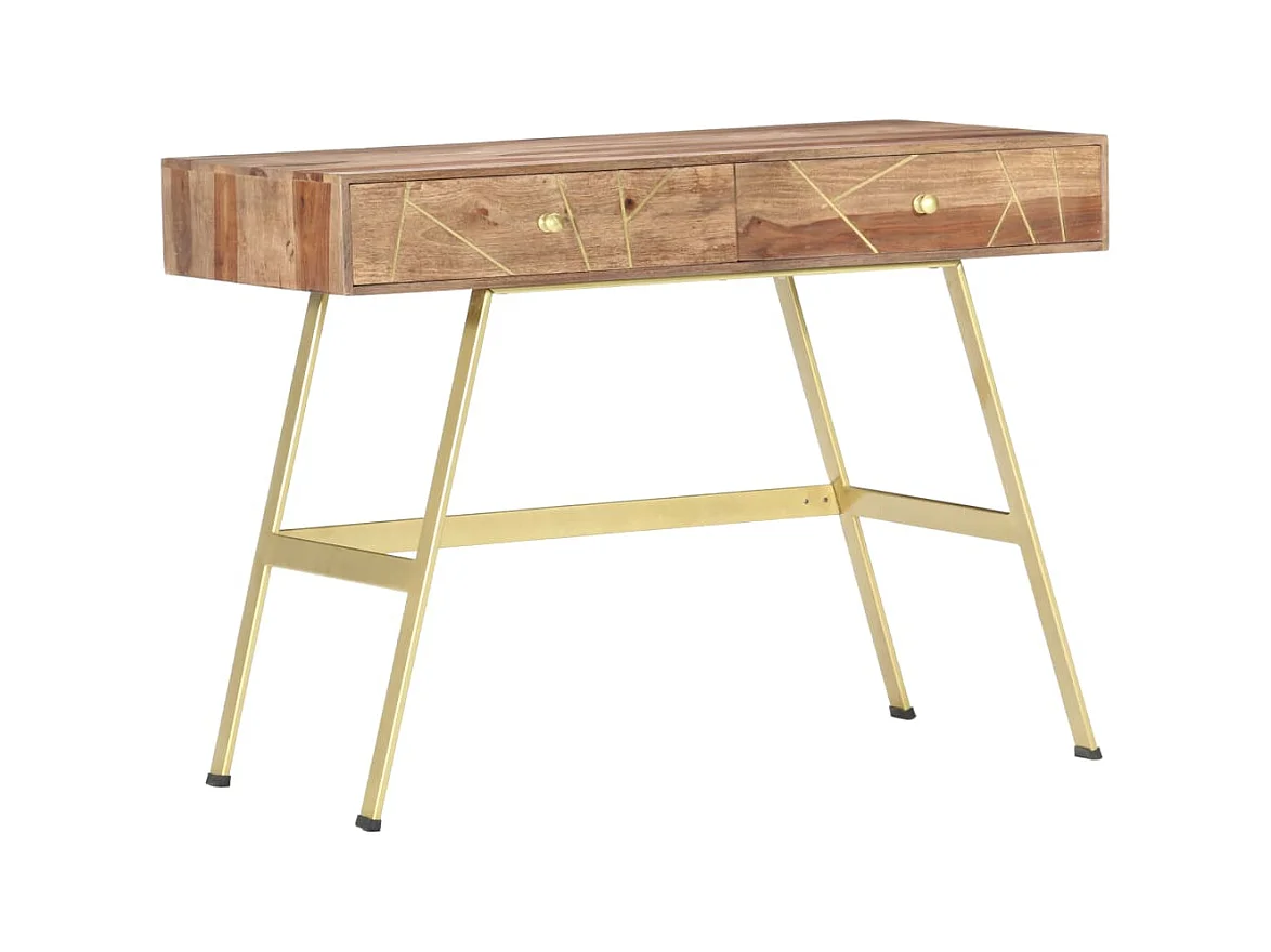 Xanlor  Bureau avec tiroirs 100x55x75 cm bois solide