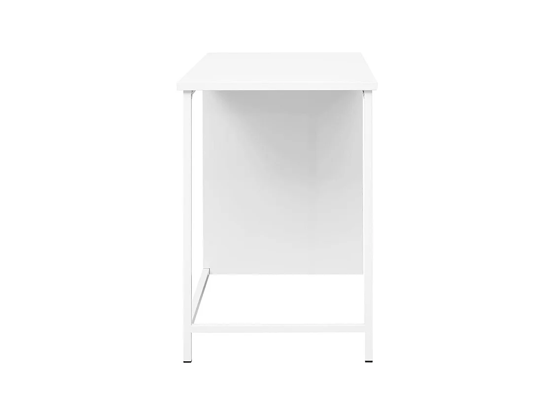 Torlin  Bureau industriel avec tiroirs Blanc 105x52x75 cm Acier