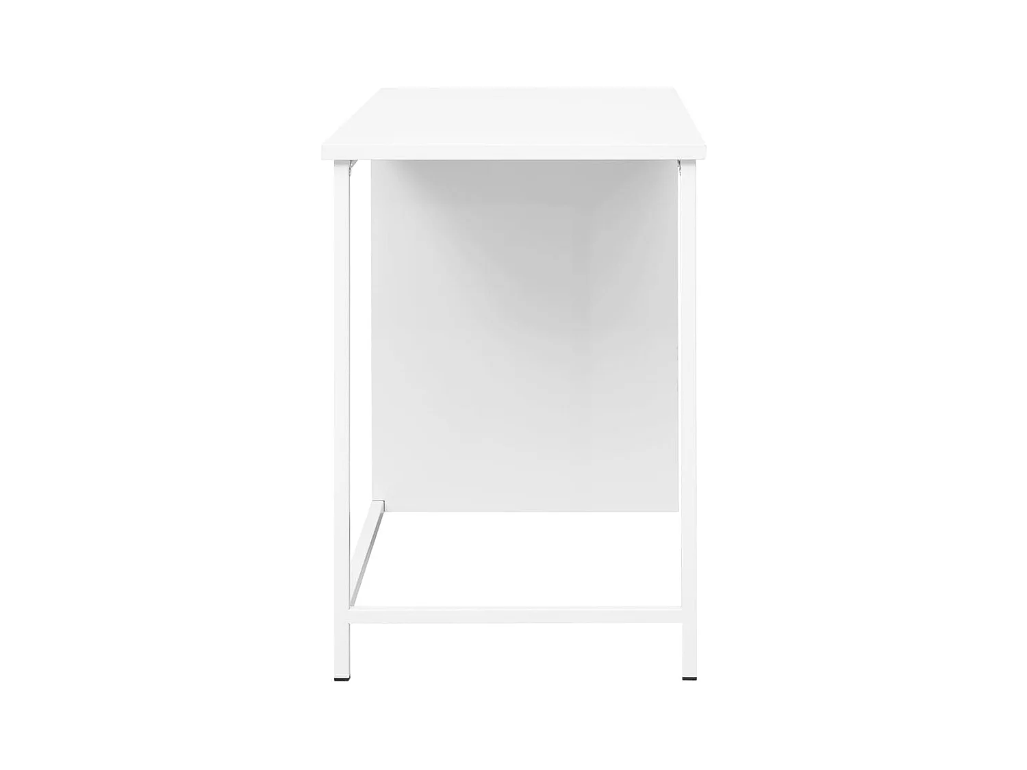 Torlin  Bureau industriel avec tiroirs Blanc 105x52x75 cm Acier