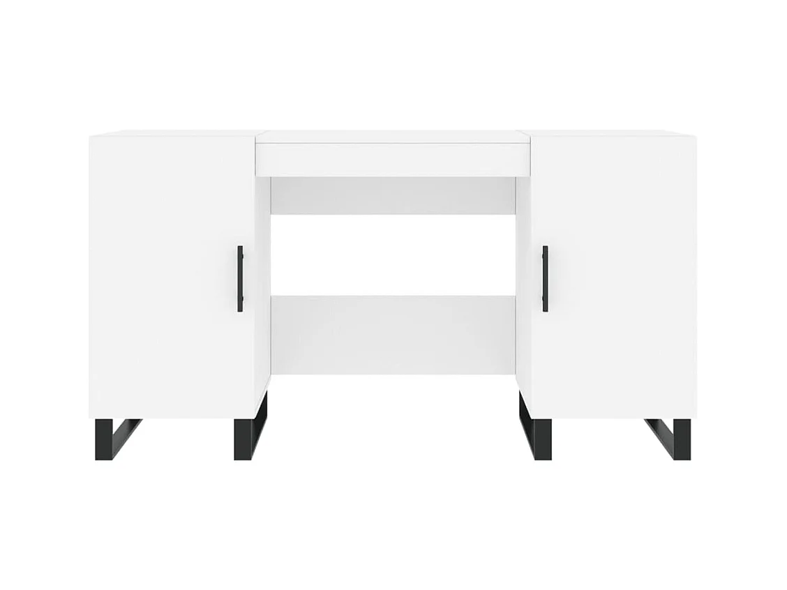 Sarlat-la-Canéda  Bureau blanc 140x50x75 cm bois d'ingénierie