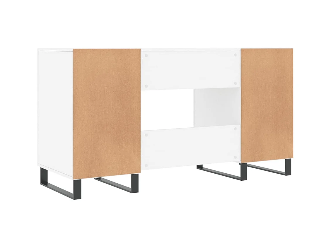 Sarlat-la-Canéda  Bureau blanc 140x50x75 cm bois d'ingénierie