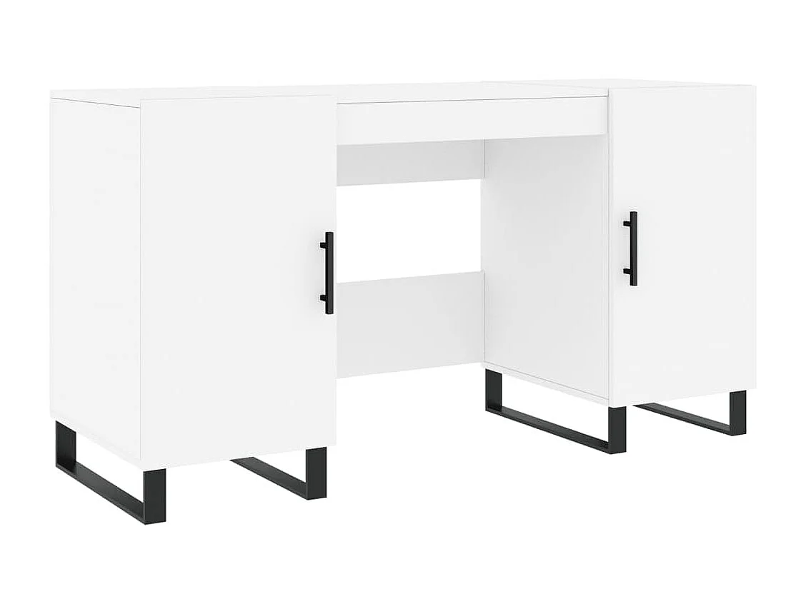 Sarlat-la-Canéda  Bureau blanc 140x50x75 cm bois d'ingénierie