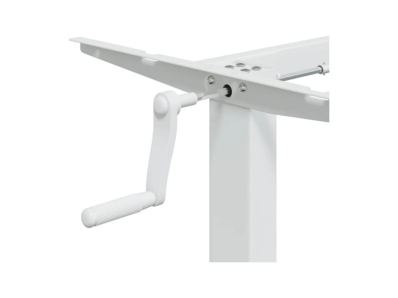 Mylna  Cadre de bureau debout blanc (94-135)x60x(70-114) cm acier