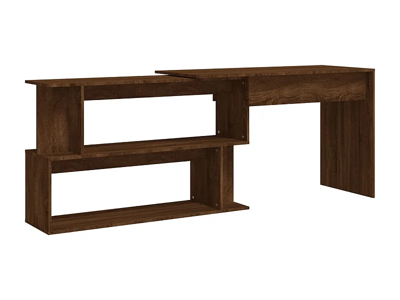 Jakobstad  Bureau d'angle Chêne marron 200x50x76 cm Bois d'ingénierie